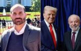 Eduardo Bolsonaro criticized Lula for discussing Venezuela with Trump and not his father's imprisonment
