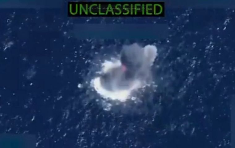 These latest assaults bring the total number of maritime airstrikes to 13 and the death toll to at least 57