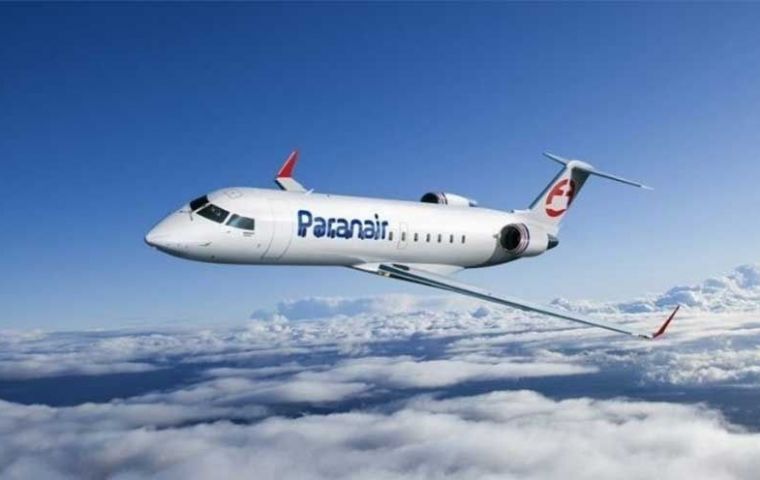Paranair will cover the route with 50-seat CRJ-200 aircraft