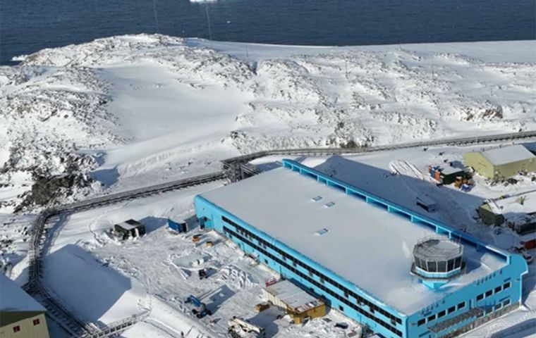 The Discovery Building at Rothera Research Station, Antarctica. Image credit: BAM