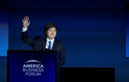 Milei's event at the Council of the Americas drew attendees from major business firms