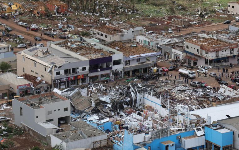 Integration and Regional Development Minister Waldez Góes said on Sunday that it was still not possible to measure all the damage caused by the tornado in Rio Bonito do Iguaçu