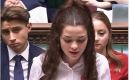 Young Alexia Davies addressing the UK Youth Parliament from the despatch box  