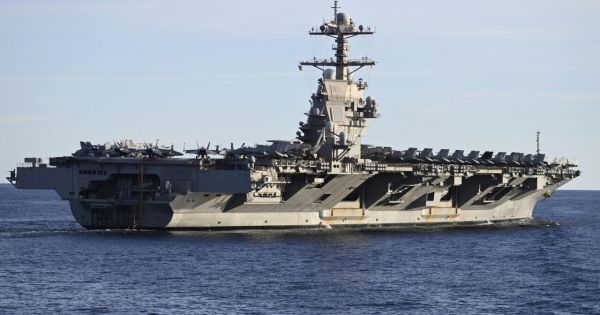 USS Gerald Ford in the Caribbean sparks Venezuelan military mobilization