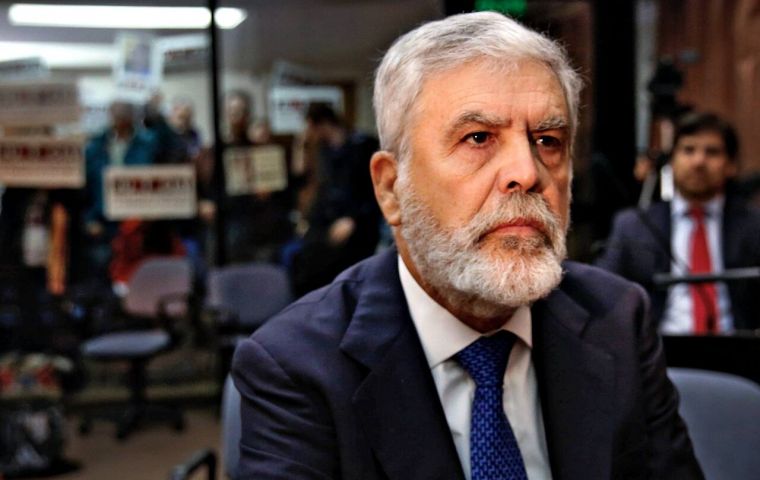 De Vido's request for house arrest is to be ruled upon in the coming days