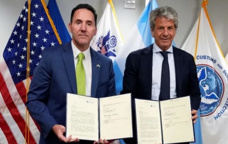 Pazo signed the document on behalf of Argentina