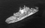 The Yantar is not the only thing capable of surveillance as this thermal image of the vessel shows (Picture: MOD)