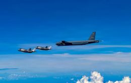 There was no military response from Caracas to the US B-52's mission 