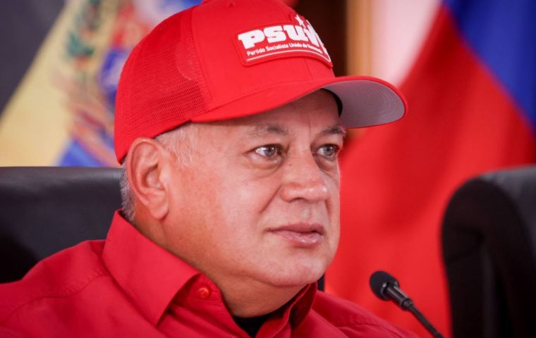 Cabello said Caracas has the right to decide who flies and who does not
