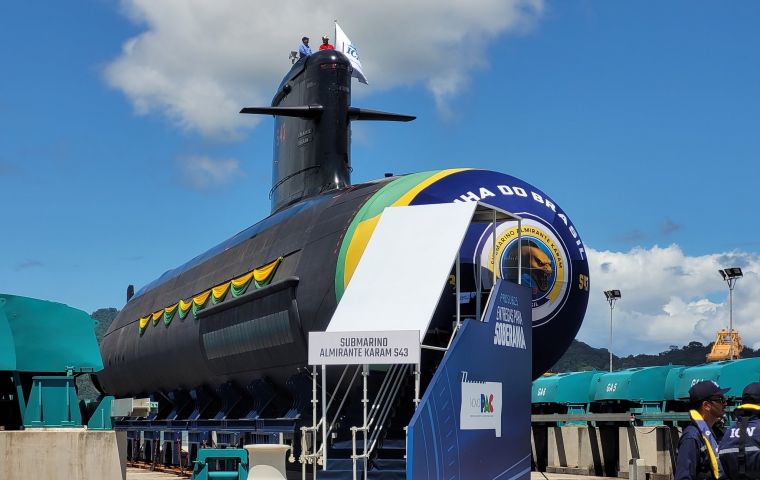 The Almirante Karam will now begin her sea trials