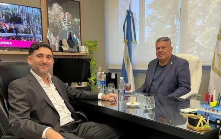 The company is owned by financier Ariel Vallejos (L), known for his connections with Tapia