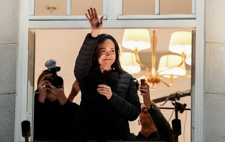 Machado is expected to deliver a message on Thursday