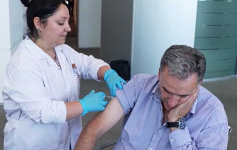 Orsi was among those who needed to complete their two-dose scheme