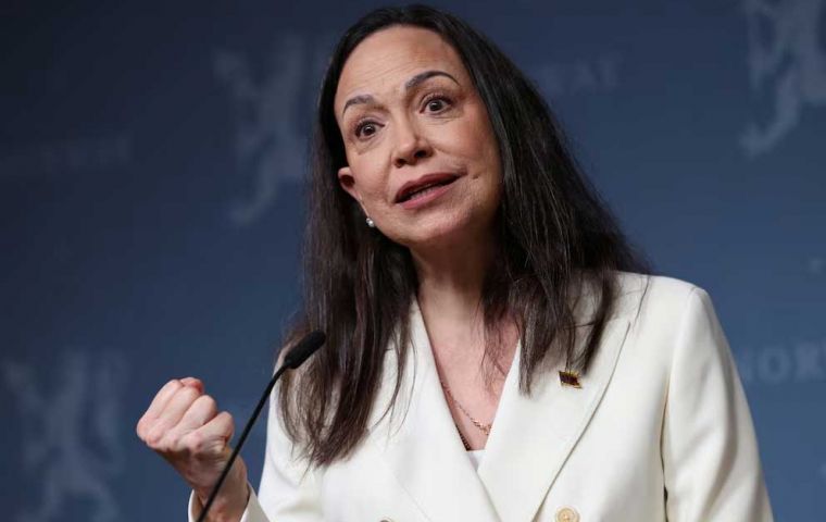 Machado intends to return to Venezuela to keep up her fight against Maduro's regime