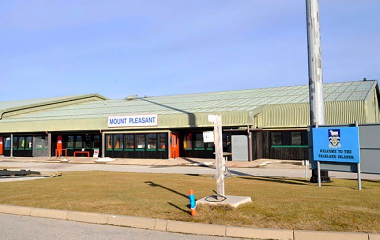 Falklands International airport at Mount Pleasant Complex 