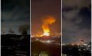 Images from different angles in Caracas of the explosions and helicopters flying over the city.