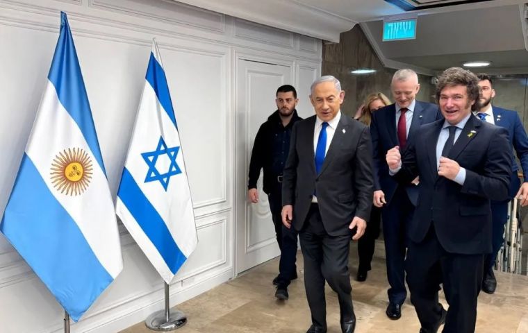 Milei first announced his intention to move the diplomatic HQ from Tel Aviv to Jerusalem during a visit to Israel in Feb. 2024 and reiterated that he was looking to inaugurate it in the spring