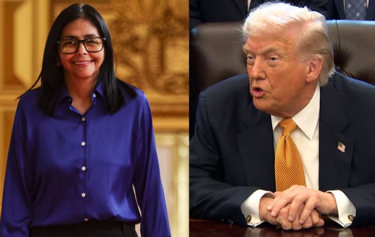Trump holds good coversation with Delcy Rodr&iacute;guez