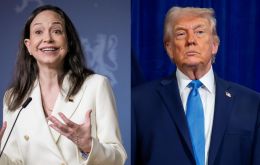 According to her press office, Machado plans to convey to Trump the &ldquo;gratitude of the Venezuelan people for his unwavering support for democracy and justice&rdquo;