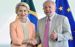 Von der Leyen praised Lula&rsquo;s commitment to &ldquo;values important to us, such as democracy, the international rules-based order and respect for communities and sovereign nations&rdquo;
