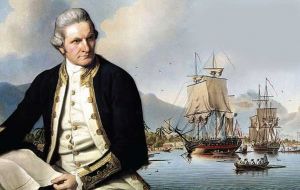 Captain James Cook on 17 January 1775 landed at Possession Bay and took possession of South Georgia, in the name of&nbsp;King George III and his heirs. 