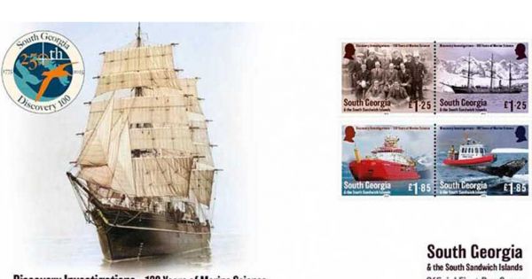South Georgia, Discovery Investigations: 100 Years Of Marine Science Stamp Release