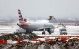 At major airports along the Northeast corridor the FAA warned of continued weather-related delays and the possibility of ground stops due to snow and low visibility
