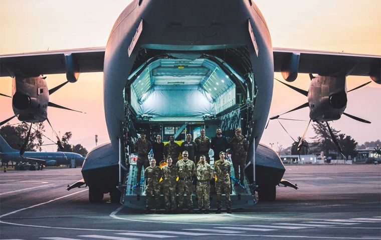 Crew of one of the crew involved in the Austral Endurance Operation (Pic Flt Lt Leggott)   