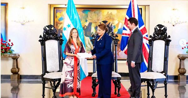 UK Ambassador at inauguration of Honduras president Nasry Asfura
