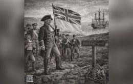 Captain John Strong in 1690 named Falkland Sound the waterway dividing East and West islands in Falklands 