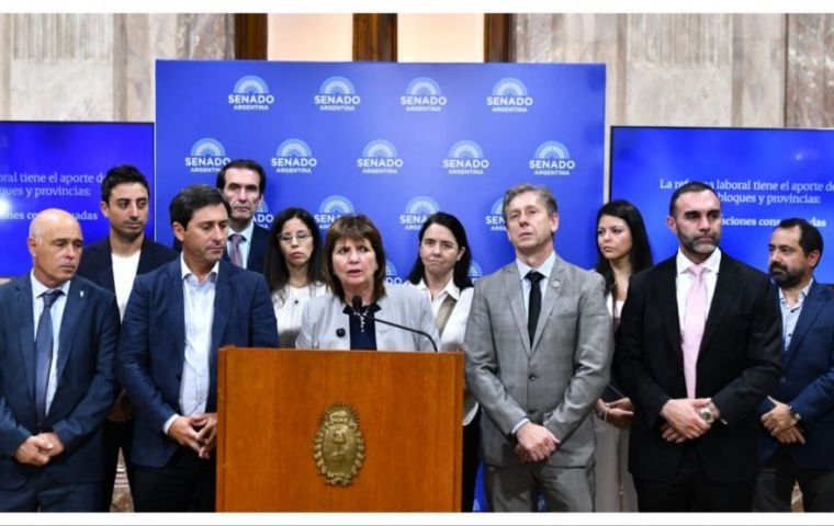 The revisions steered by Senate ruling bloc leader Patricia Bullrich are key to advancing the labor reform
