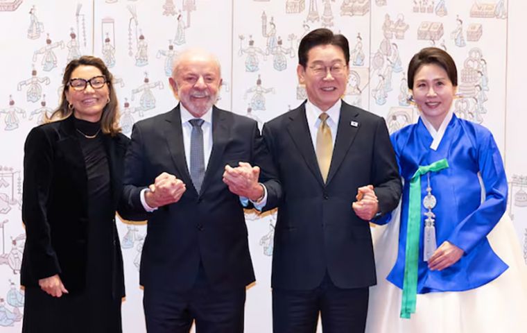 The Lula&ndash;Lee meeting follows their most recent contact on the sidelines of the G20 in November