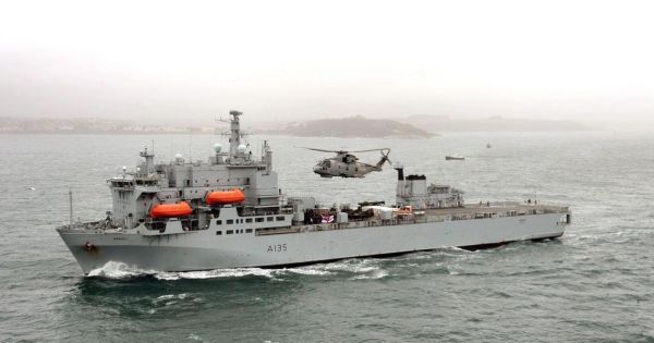 Falklands, end of active service for RFA Argus, last ship to have served in the conflict