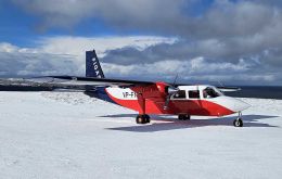 The versatile Britten-Norman Islander, the backbone of air service in the Falklands 