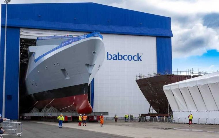 Construction on the fourth ship in the class, HMS Bulldog, also began at Rosyth