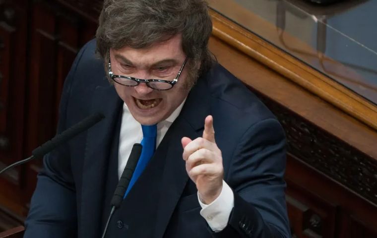 Milei also portrayed the US relationship as support that goes beyond economics. In the same speech, he said &ldquo;the government of Donald Trump&rdquo; had come &ldquo;to help&rdquo; Argentina