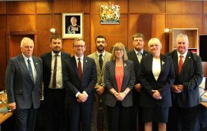 The eight members of the current Legislative Assembly whom will be taking questions from Falklands&rsquo; youngsters 