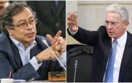 Petro's Historic Pact was taking 22.84% of the Senate vote, ahead of Uribe's Democratic Center’s 15.70%