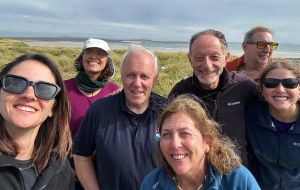 MLA Lewis Clifton, who spent time with the team as a guide and was impressed by the work displayed by the Uruguayans 