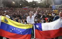 Chile hosts one of the largest Venezuelan communities in the region, and Machado&rsquo;s presence came amid a politically sensitive debate over migration, security and legal status