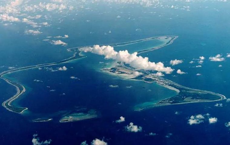 Diego Garcia lies approximately 4,000 kilometres from Iranian territory &mdash; double the 2,000-kilometre range that Iranian Foreign Minister had cited as the limit of Tehran's missile capability