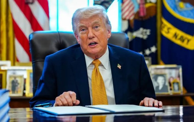 They gave us a present today. It was a very big present worth a tremendous amount of money, Trump said