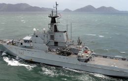 One of the vessels, the HMS Mersey, is a River-class offshore patrol vessel of the British Royal Navy