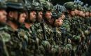 Soldiers of the Colombian National Army at attention. Photo: AFP