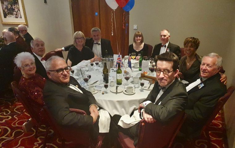 Hyslop addressed association members during Saturday's AGM, updating them on the latest developments from the Falkland Islands. Photo: FIGO