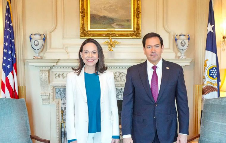 Excellent meeting with Secretary of State Marco Rubio. Thank you for your commitment to democracy, freedom, and the well-being of Venezuelans, Machado wrote on her Instagram account
