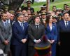 The ceremony takes place amid reports of a possible Milei trip to the United Kingdom, with the aim of negotiating, among other issues, the lifting of arms purchase restrictions on Argentina