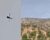 During the rescue operation, two Black Hawk helicopters flying over Iranian territory were struck by enemy fire