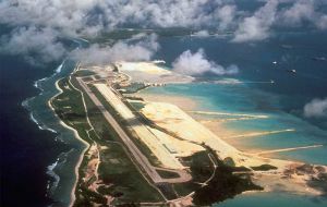 Diego Garcia was one of two bases which the UK allowed the US to use for what the British government insisted were defensive operations in its war against Iran.