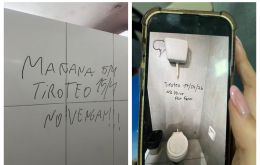 The phenomenon extends beyond Paraguay. In Argentina, threats with nearly identical messages &mdash; Tomorrow, shooting. Don't come &mdash; appeared in at least a dozen schools across Buenos Aires